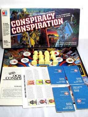 VTG CONSPIRACY Milton Bradley BOARD GAME 1983 Complete English French